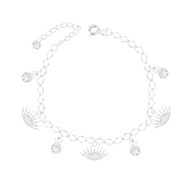 Pulsera de Ojos Turco y Puntos de Luz
